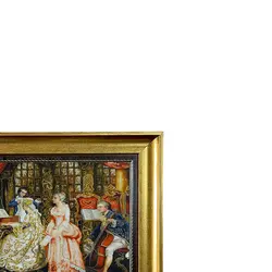 تابلو فرش ماشینی طرح پیانو زن 13