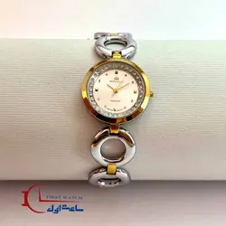 ساعت مچی آریس گلد بند استیل زنانه مدل1396