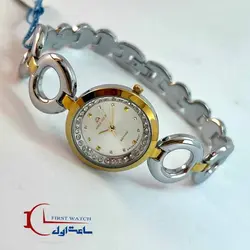 ساعت مچی آریس گلد بند استیل زنانه مدل1396