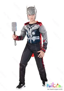 لباس کودک پسرانه ابر قهرمان تور (THOR) عضلانی