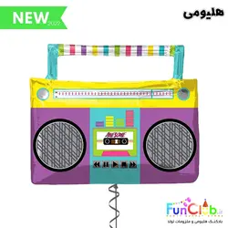 بادکنک هلیومی فویلی سایز بزرگ طرح ضبط صوت