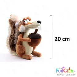 عروسک پولیش نانو - کالکشن ICEAGE شخصیت سنجاب اسکرات دختر 20 سانت (اورجینال)