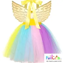 لباس کودک دخترانه یونیکورن پولکی بالدار (دارای سایزبندی)