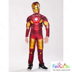 لباس کودک پسرانه ابر قهرمان مرد آهنی (IronMan) عضلانی
