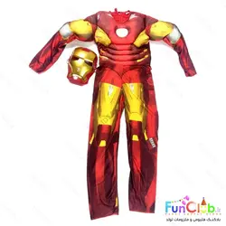 لباس کودک پسرانه ابر قهرمان مرد آهنی (IronMan) عضلانی