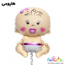 بادکنک هلیومی فویلی سایز بزرگ طرح نوزاد دختر 1