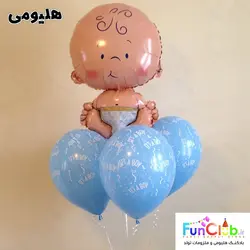 بادکنک هلیومی فویلی سایز بزرگ طرح نوزاد دختر 1