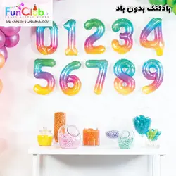 بادکنک خالی اعداد سایز متوسط ژله ای