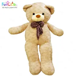 عروسک پولیش - خرس راس کرم بژ (دارای سایزبندی)
