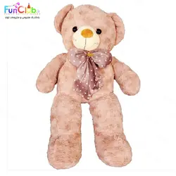 عروسک پولیش - خرس راس صورتی چرک (دارای سایزبندی)