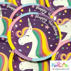 لوازم پذیرایی تم هپی یونیکورن (Happy Unicorn) - شروع قیمت از :