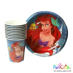 لوازم پذیرایی تم پری دریایی 1 - شروع قیمت از :