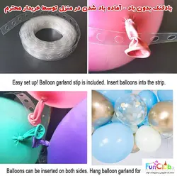 پکیج بادکنک آرایی در منزل تم نقره ای سفید