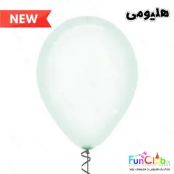 بادکنک هلیومی لاتکسی شیشه ای کریستال پاستل رنگ سبز