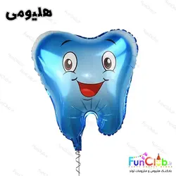 بادکنک هلیومی فویلی سایز متوسط طرح دندان پسر