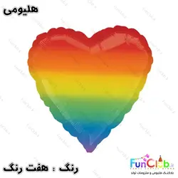 بادکنک هلیومی فویلی قلب ساده سایز استاندارد (دارای رنگبندی)