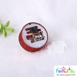 شمع وارمر ال ای دی سوپر لوکس طرح دایره اکلیلی (بسته 6 عددی) - (رنگبندی:سفید-قرمز-مشکی)