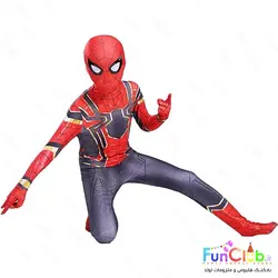 لباس کودک پسرانه ابر قهرمان اسپایدرمن دیزاین InfinityWar استرچ (جدید 2024)