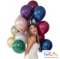 بادکنک هلیومی کریستال+ نارنگی