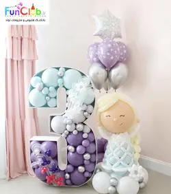 پازل بالون عدد