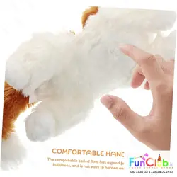 عروسک پولیش - بچه گربه خوابیده موزیکال 25 سانت (دارای رنگبندی)