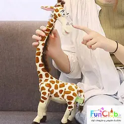 عروسک پولیش نانو - کالکشن Madagascar شخصیت زرافه ملمن 40 سانت (اورجینال DreamWorks)
