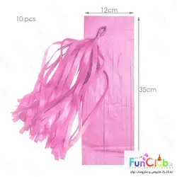 آویز ریش ریش کاغذی 35 سانتی (بسته 10 عددی) قرمز