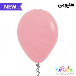 بادکنک هلیومی لاتکسی ساده رنگ صورتی چرک