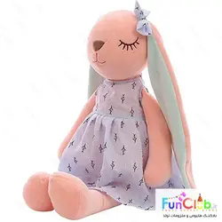 عروسک پولیش نانو - خرگوش ناز گوش دراز صورتی پاستل (دارای سایزبندی و رنگبندی) - شروع قیمت از: