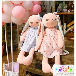 عروسک پولیش نانو - خرگوش ناز گوش دراز صورتی پاستل (دارای سایزبندی و رنگبندی) - شروع قیمت از: