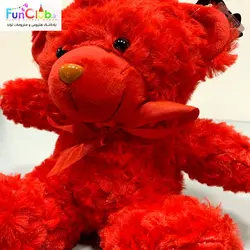 عروسک پولیش - خرس راس 25 سانت قرمز