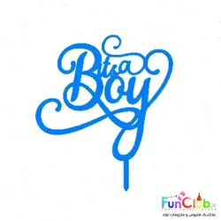 تاپر کیک پلکسی طرح ItsABoy آبی