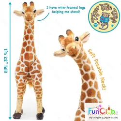 عروسک پولیش - زرافه سوپرلوکس کاملا طبیعی (اورجینال) - (دارای سایزبندی) شروع قیمت از: