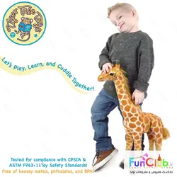 عروسک پولیش - زرافه سوپرلوکس کاملا طبیعی (اورجینال) - (دارای سایزبندی) شروع قیمت از: