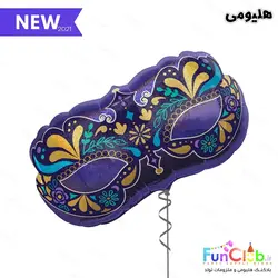بادکنک هلیومی فویلی سایز بزرگ طرح نقاب بالماسکه