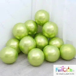 بادکنک هلیومی لاتکسی ساده کروم رنگ سبز چمنی