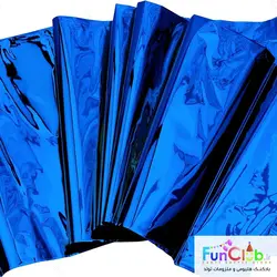 سفره رومیزی ابعاد 1*2 متر متالیک سورمه ای رویال