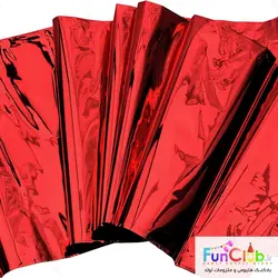 سفره رومیزی ابعاد 1*2 متر متالیک قرمز