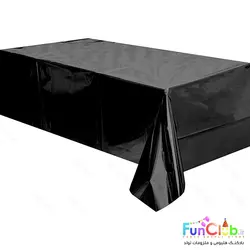 سفره رومیزی ابعاد 1*2 متر متالیک مشکی