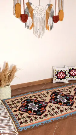 گلیم اکرولیک دستبافت