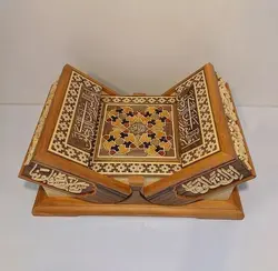 جعبه و رحل قرآن جوک کاری و معرق کد 102528