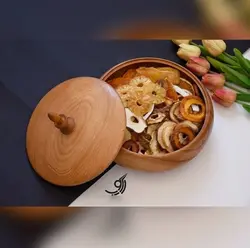 آجیل خوری چوبی قطر 25 پایه دار کد 102209
