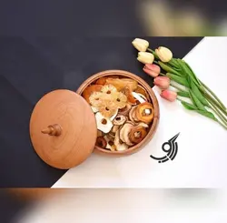آجیل خوری چوبی قطر 25 پایه دار کد 102209
