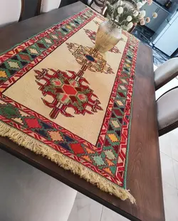 گلیم سوزنی (ورنی) ریز بافت کد 102188