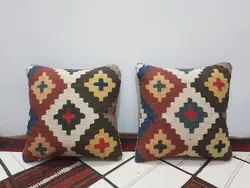 کوسن سنتی چهل تکه گلیمی کد 101917
