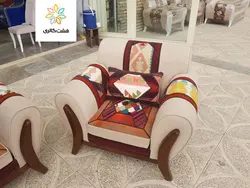 مبل راحتی سنتی با طرح گلیم چهل تکه 7 نفره کد 101795