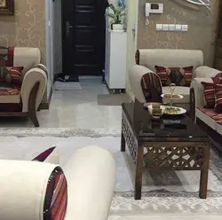 مبل راحتی سنتی با طرح گلیم چهل تکه 7 نفره کد 101794
