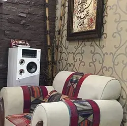 مبل راحتی سنتی با طرح گلیم چهل تکه 7 نفره کد 101794