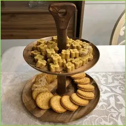 شیرینی خوری دو طبقه چوبی کد 101746