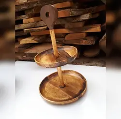 شیرینی خوری دو طبقه چوبی کد 101746